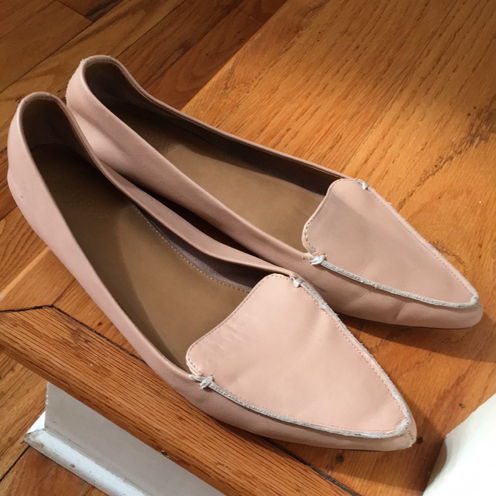 J.Crew Eddie Women’s Pointed Toe Flats 10 Leather